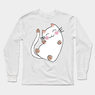 Good mood cat smiling Long Sleeve T-Shirt